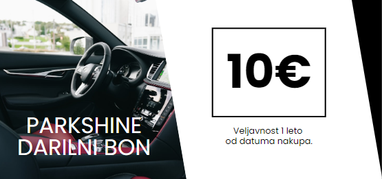 darilni bon 10€ parkshine.