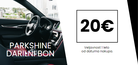 darilni bon 20€ parkshine.